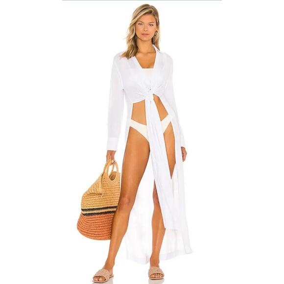 Lovers and Friends Zia Maxi Top in White Size Small